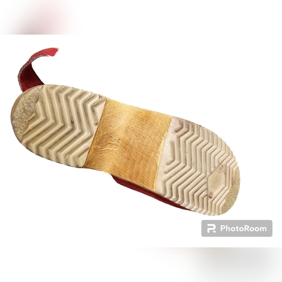 Red Suede Women's Mules & Clogs - Picture 7 of 7